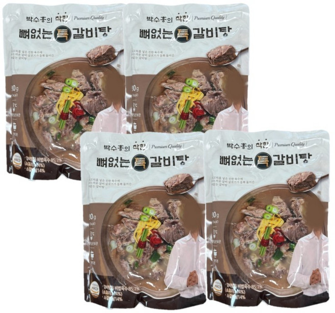 박수홍의 착한 뼈없는갈비탕 (총 7kg)/g 기존중량에서 750g으로 업그레이드 되었습니다, 4개, 900g