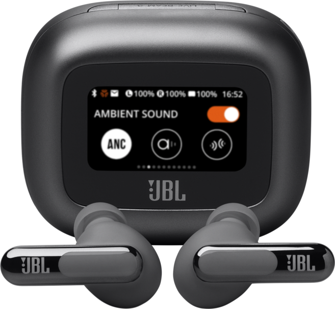 삼성공식파트너 JBL LIVE BEAM3 노이즈 캔슬링 블루투스 이어폰, JBLLIVEBEAM3BLK, 블랙