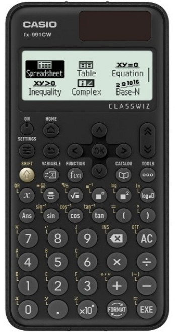 CASIO 卡西歐 工程用計算機 黑色, FX-991CW, 1個