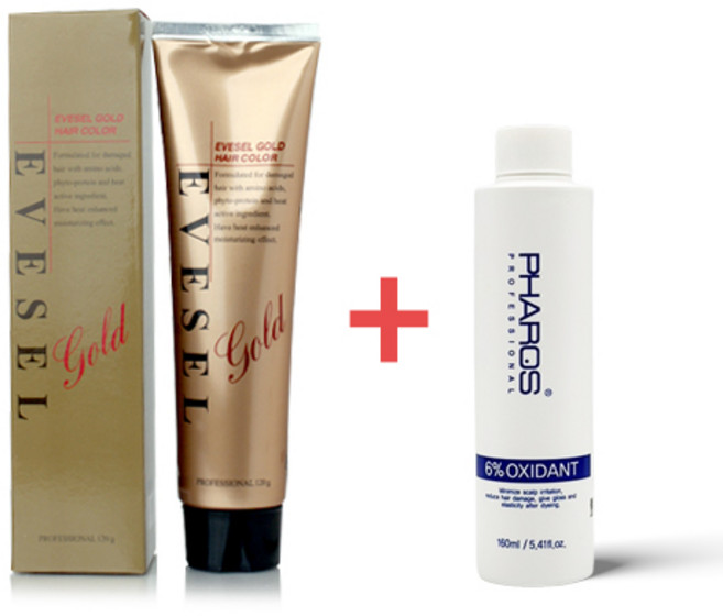 이브셀 골드 헤어컬러 염색약 120ml, 1개, 8G 황금빛밝은황갈색