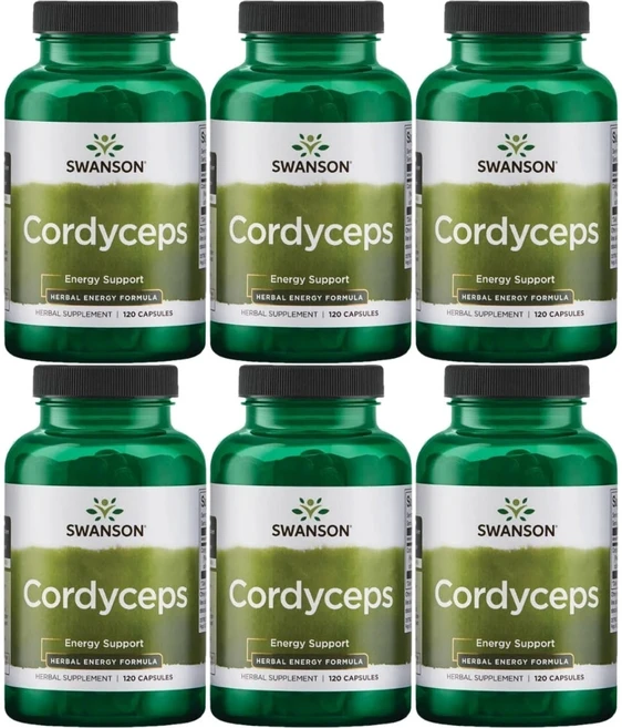 스완슨 동충하초 600mg, 120정, 6팩 - 쿠팡