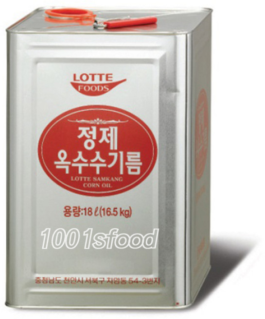 롯데 정제옥수수기름 18L, 1개