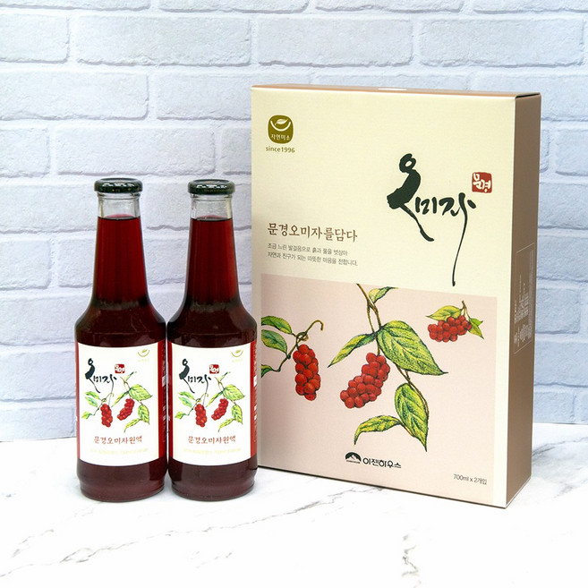 자연미소 문경 오미자원액 선물세트 700ml 2개입, 1개, 1개입