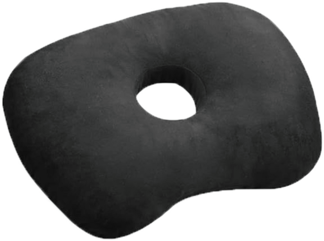 홈라옴 귀눌림 방지 베개, 블랙, 1개