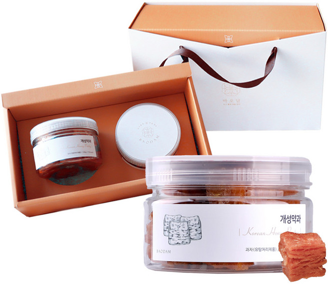 바오담 개성약과 선물세트 추석 명절 고급 한과, 320g, 1세트