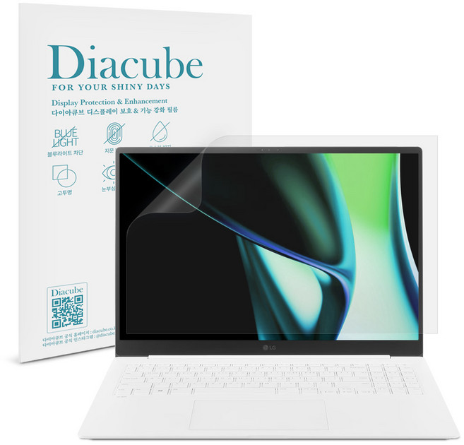 다이아큐브 엘지 그램 프로 17 43.1cm 17Z90SP/17ZD90SP 저반사 지문방지 블루라이트차단 액정보호필름, 1개