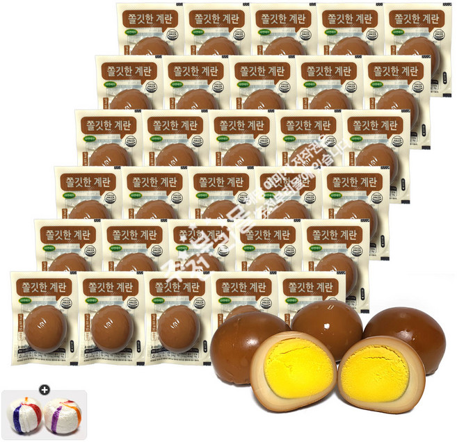 자연애찬 쫄깃한 계란 x 30개+자색옥춘사탕 20g 번들세트, 1세트, 30구