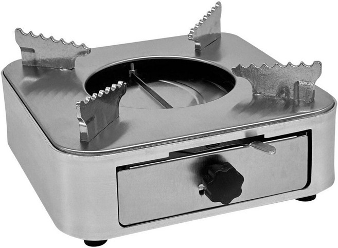 카엔 스텐 고체연료 알콜 미니화로 소형 워머 스토브 agssfg560eat, 실버