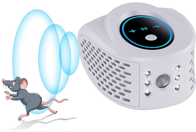 SEWEEK 초음파 벌레 해충퇴치기 넓은 면적에 덮어쓰기 커버 쥐 바퀴벌레 개미 좀벌레, 화이트