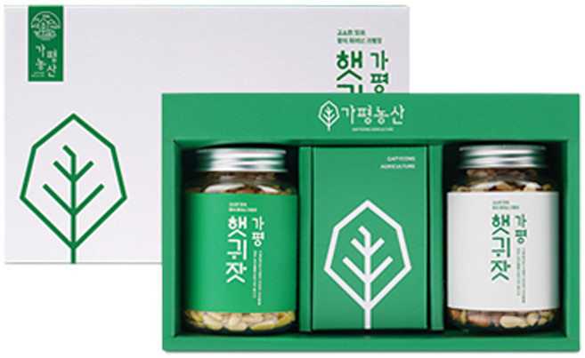 가평농산 국산잣 선물세트 140g 2개입 25년 햇잣 (백잣 황잣 선택가능), 백잣 1개입 황잣 1개입