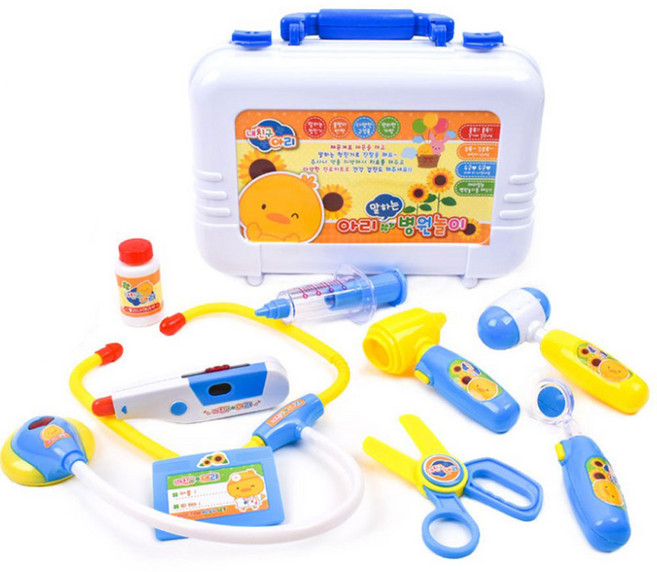 [동화오피스] 아리의 말하는 병원놀이 장난감 / 역할놀이 선물세트, 1개