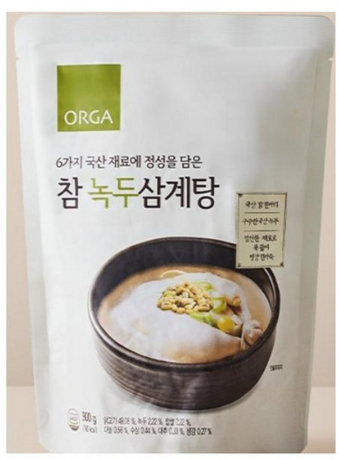 풀무원식품 참 녹두삼계탕, 900g, 8개