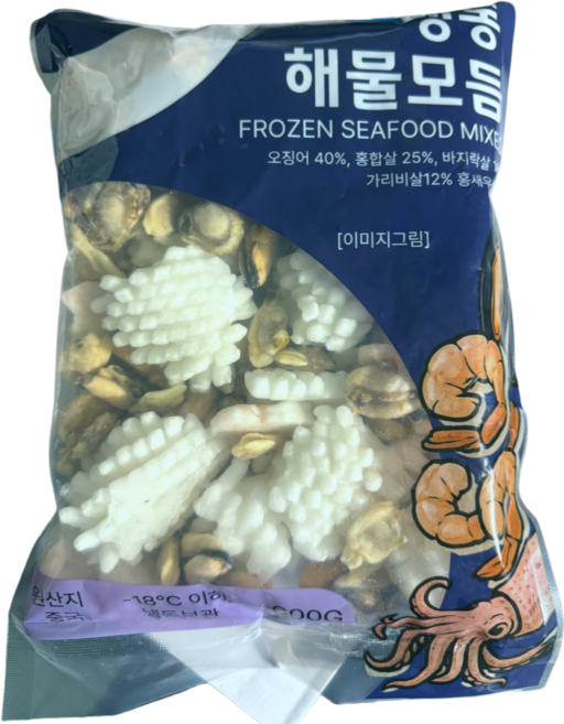 간편한 해물모듬 600g 600g 3개, 1개, 1.8kg