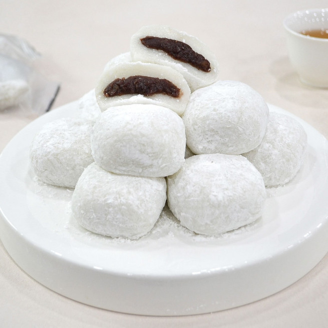 옛날 찹쌀떡 국내산 찹쌀 모찌 1.2kg+1.2kg 40알 개별포장 냉동 수능 합격 떡 맛집, 2박스, 1.2kg