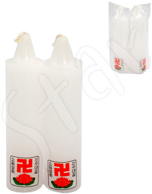 팬코리아 등대초 2p 32x130mm 양초 초 불 제사 소원 성취 신수대길, 단품, 단품