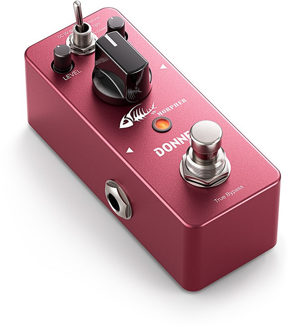 Donner Morpher 메탈 디스토션 페달 고 이펙터 3모드 클린/중저음/80년대 메탈, 1개