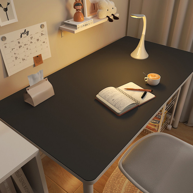 홈해락 급 가죽 데스크매트 테이블 매트 마우스패드 책상 보호매트 1200*600mm, 블랙