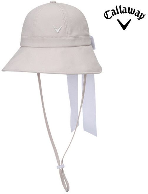 캘러웨이 2025 우먼스 블리스 버킷햇 여성 골프모자, 베이지, 1개