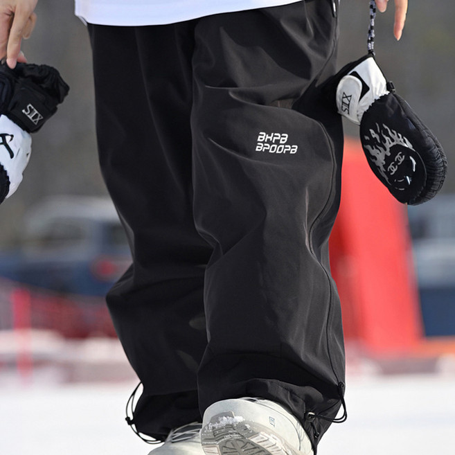 와이드 빕 여자 남자 스노우 보드복 바지 보드팬츠 스키복 바지