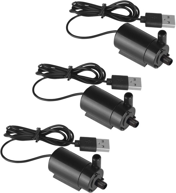 3개 세트 DC3-5V USB 미니 수중 워터펌프 소형 어항 분수 연못 수경재배 정원 DIY용 잠수펌프