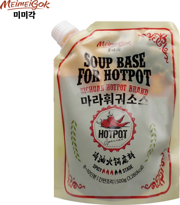미미각 MEI MEI GOK 마라훠궈 소스, 1개, 500g