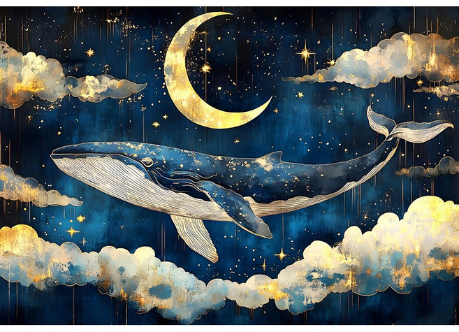 1000피스 직소퍼즐 밤하늘을 건너는 고래의 꿈, 퍼즐갤러리, 애드원