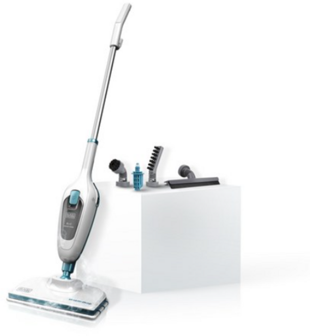 블랙앤데커 5in1 핸디 스틱 다용도 스팀청소기 FSMH13E5, 흰색상