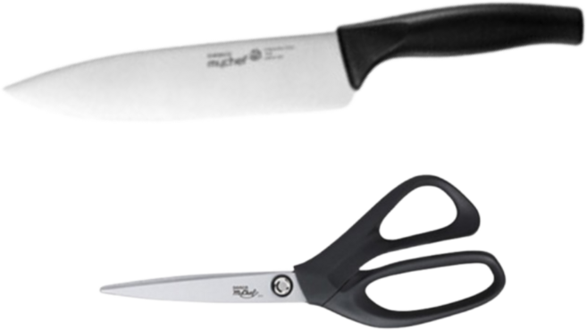 도루코 마이셰프 뉴베이직 주방 칼 가위 세트 1호, 도루코_뉴베이직_주방용_1호_세트, 1세트