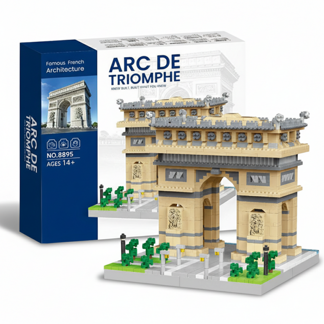 서플라이랩 랜드마크 나노블럭 8종 건축물 키덜트, 1개, 3개선문