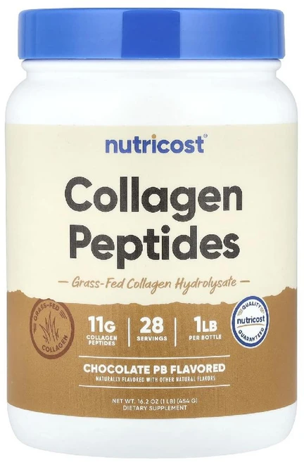뉴트리코스트 콜라겐 펩타이드 초콜릿맛 파우더 Collagen Peptides 454g, 1개 - 쿠팡