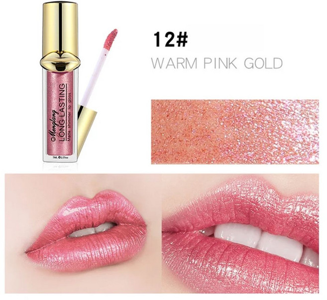 립플럼퍼 1pcs 매트 쉬머 글로스 글리터 스틱 무색 페이딩 밤 여자 여성용 68, 07 ML012, 1개