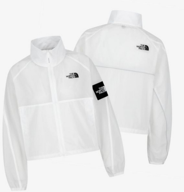 [매장판] 노스페이스 화이트라벨 바람막이 자켓 올레마 LT 여성 데일리 루즈핏 점퍼 화이트 NJ3LS39K