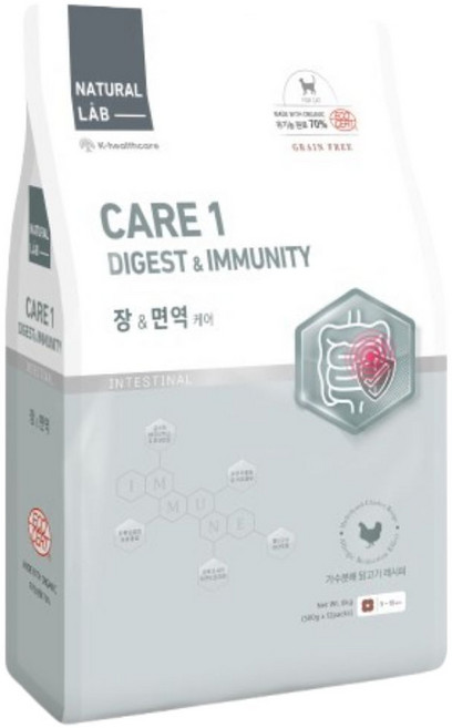 네추럴랩 고양이사료 케어1 장&면역 6kg 마이캣츄20p