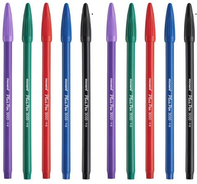 모나미 프러스펜 3000, Purple, 15개