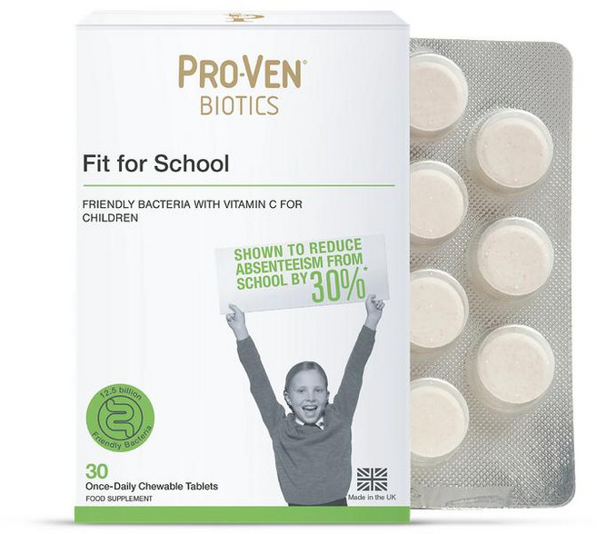 영국 프로벤바이오틱스 Pro-ven Biotics Fit For School 청소년 핏 포 스쿨 츄어블 ​​, 5개, 30정
