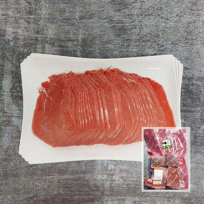 피에이미트마켓 (요리용 소고기 모음) 국거리 양지 불고기용 다짐육 홍두깨살 사태 앞다리살 샤브샤브, 호주산 홍두깨살 덩어리 500g, 1개