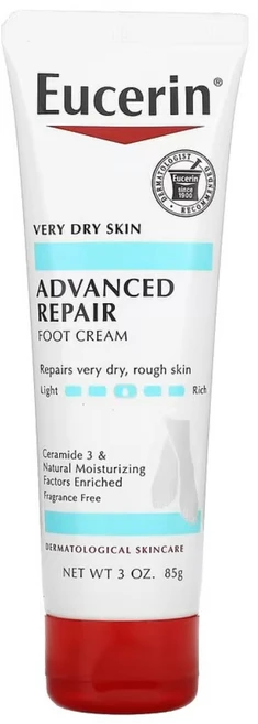 [유세린] 극건성 세라마이드 Advanced Repair 풋크림 85g, 1개 - 쿠팡