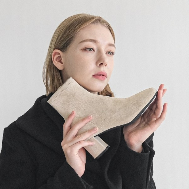 OLLIE 올리 루나 앵클 부츠 3cm 5cm 7cm 스판 삭스 통굽(OL-WS311+WS511+WS711)