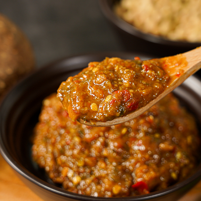 백년찬방 땡초만능된장 땡초장 양념장 수제 가정식 반찬, 1개, 350g