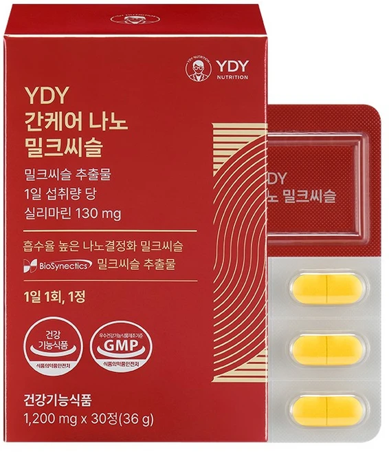 YDY 간케어 나노 밀크씨슬, 1개, 30정 - 쿠팡