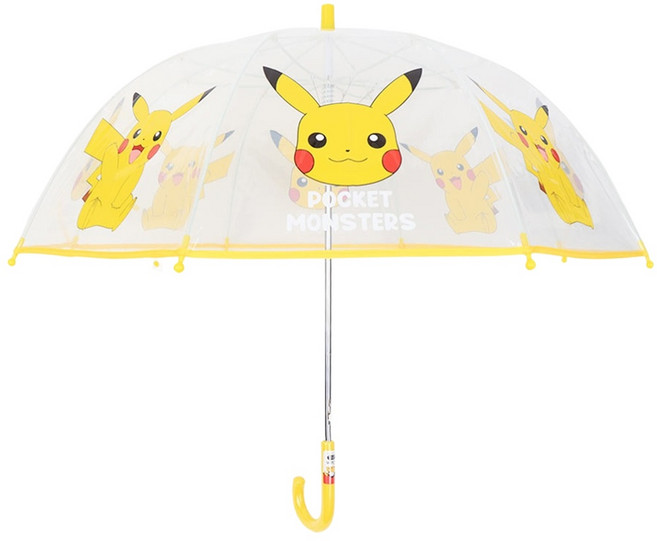 포켓몬스터 아동용 피카츄 돔형 자동 우산 살길이 53cm