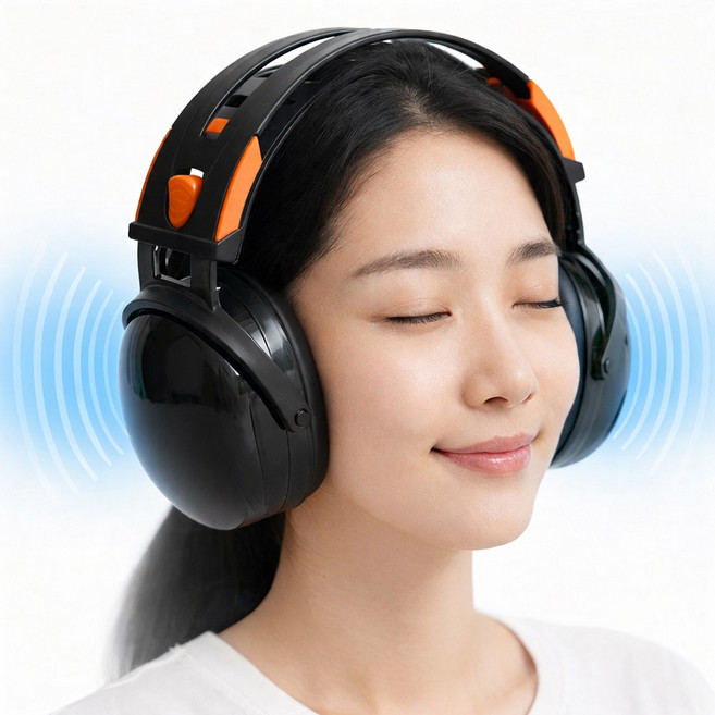 앙플러스 청력 보호 귀마개 소음 차단 헤드셋, 1개, 1개입