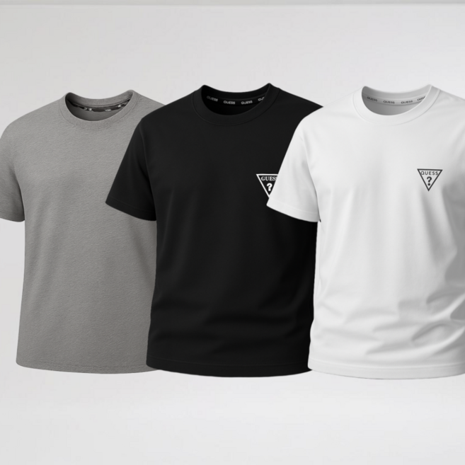 [정품] GUESS 게스 남자 면티 티셔츠 반팔티 1+1+1