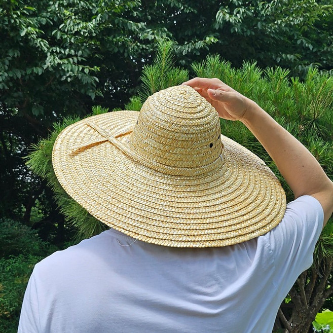 밀짚모자/여름모자/농사모자/농활모자/농부모자/체육대회모자/왕골모자/자외선차단/밀집모자/햇빛가리개