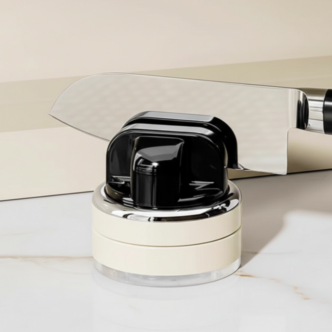 [탈부착 가능] 허니앤코 강력흡착식 가정용 칼갈이, 1개, 블랙