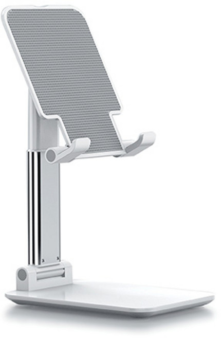 탁상용 접이식 휴대폰 거치대, 접이식 탁상 거치대, 화이트, 1개