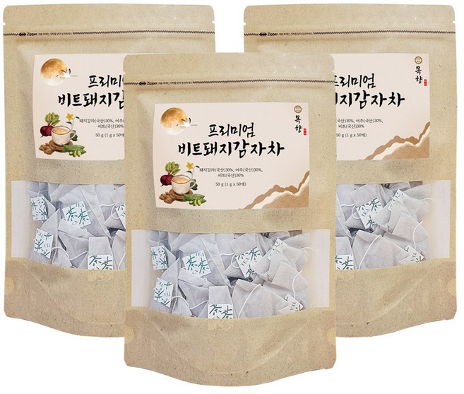 목향 프리미엄 비트돼지감자차, 3개, 50개입, 1g
