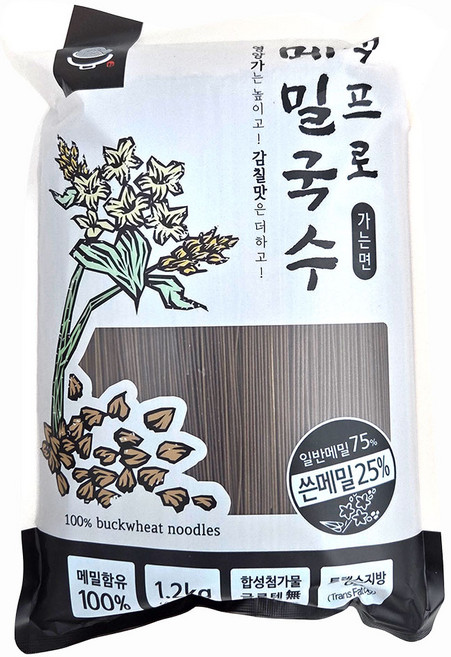 새마원 100% 메밀국수 쓴메밀포함 순 메밀면 모밀국수, 1개, 1.2kg