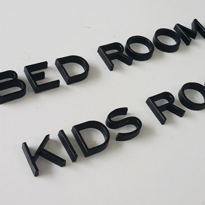 지나애드 [주문제작] 아크릴스카시 아크릴글자 이니셜, 빨간색