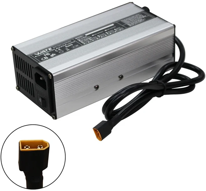 87.6V 10A LiFePO4 배터리 스마트 충전기 24S 알루미늄 쉘에 사용되는 고전력, 02 EU 220V, 04 XT60